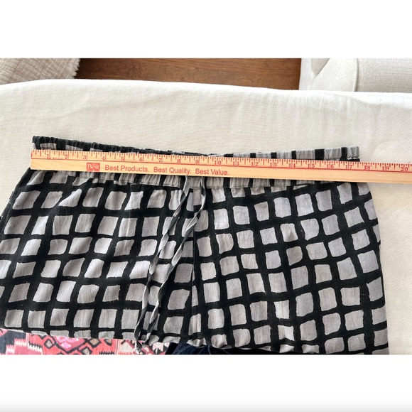 HAPPY FRENCH GANG Marius Black and Grey Grid Balloon Pants - NWOT - O/S - Picture 10 of 13